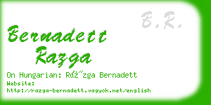 bernadett razga business card